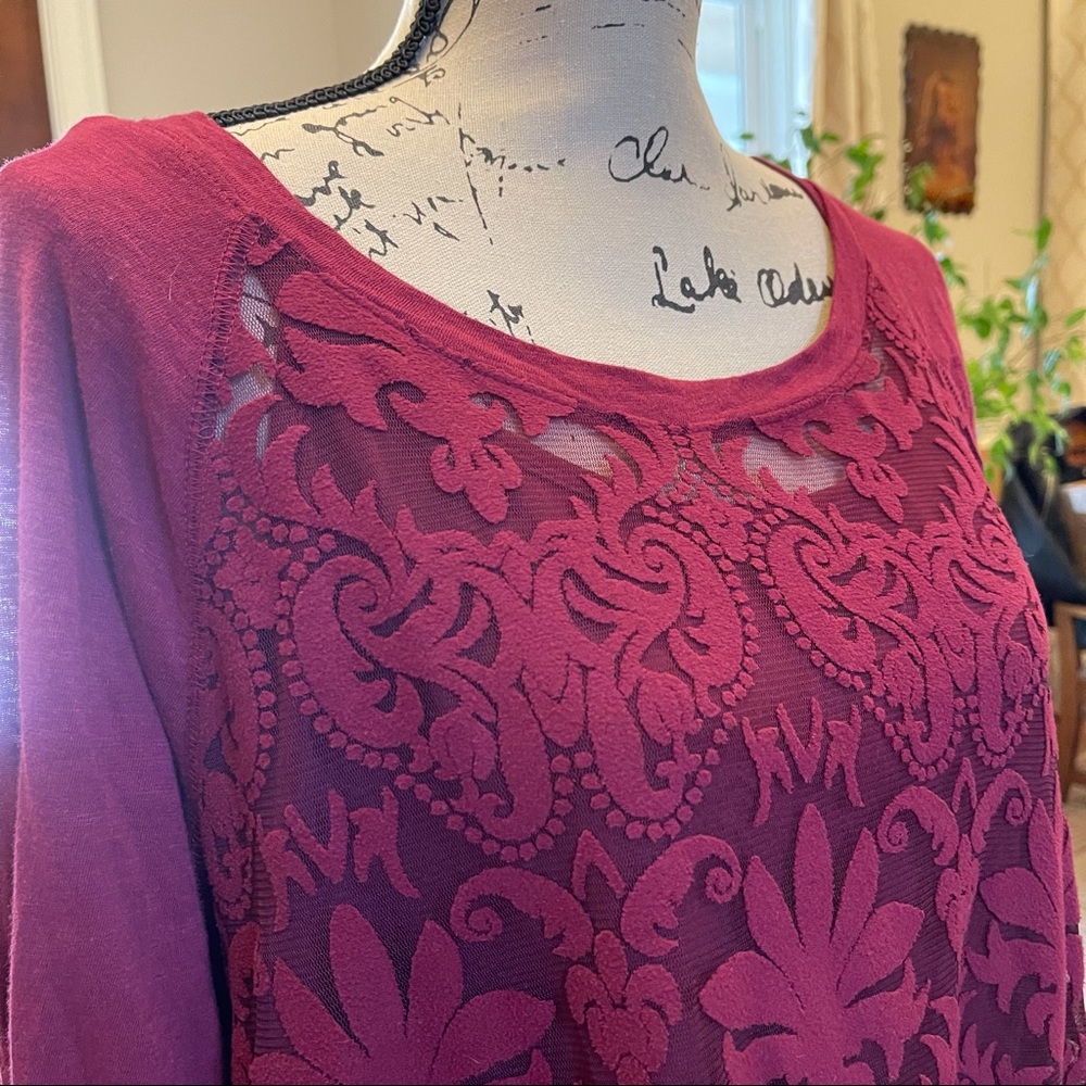 Sheer Front Sweater w/ Matching Cami 18/20